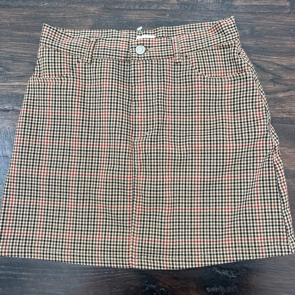 Brandy Melville Plaid Mini Skirt